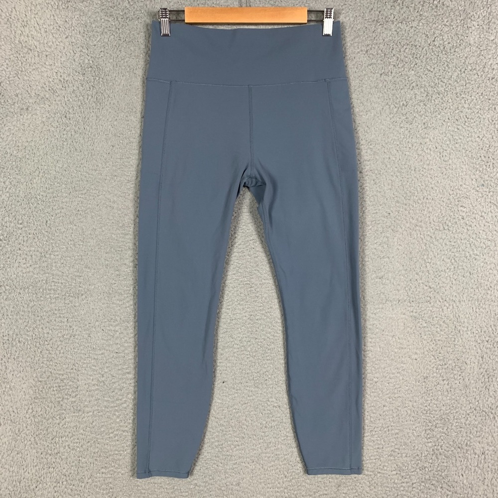 Vuori Studio Pocket Legging Women's Large Light Azure High Rise Stretch Gym Yoga